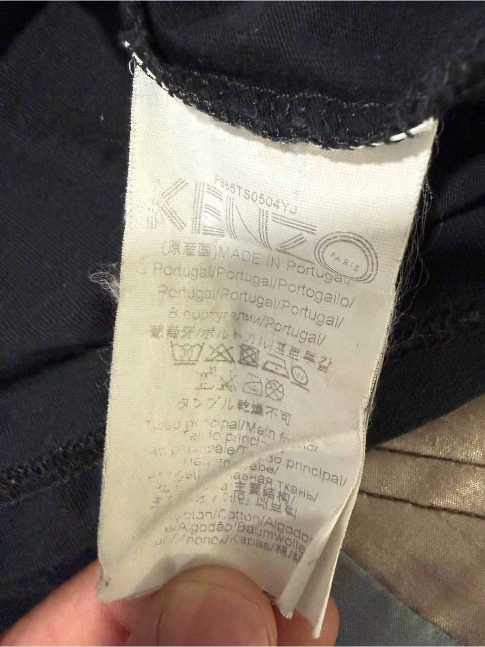 Kenzo Shirt Mens M Black Tiger Paris Logo Graphic Tee Short Sleeve Designer View 4